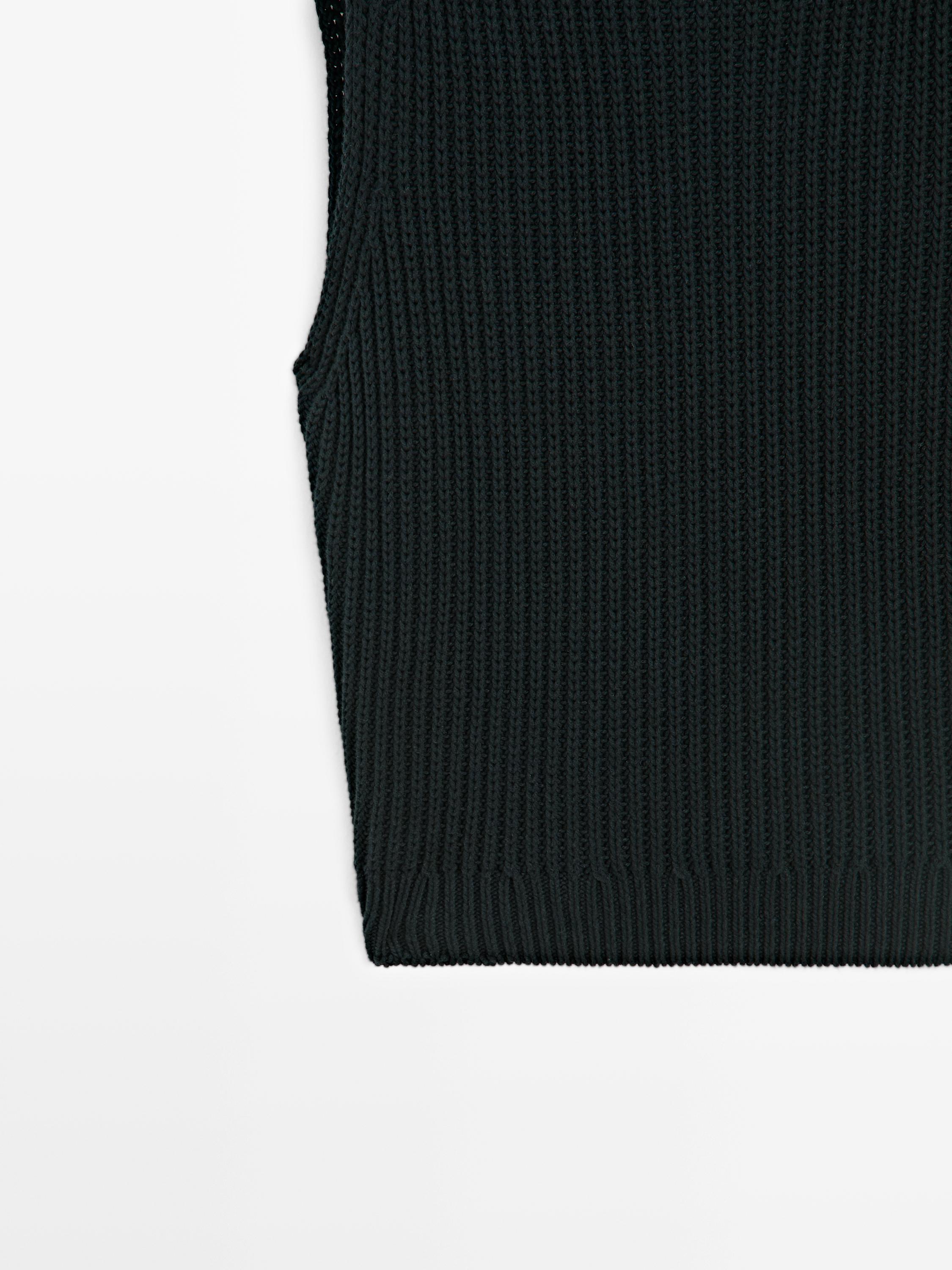 Chunky knit cotton top - STUDIO